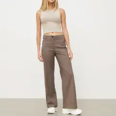 SYBILLA - Pantalón Palazzo Tiro Medio Mujer