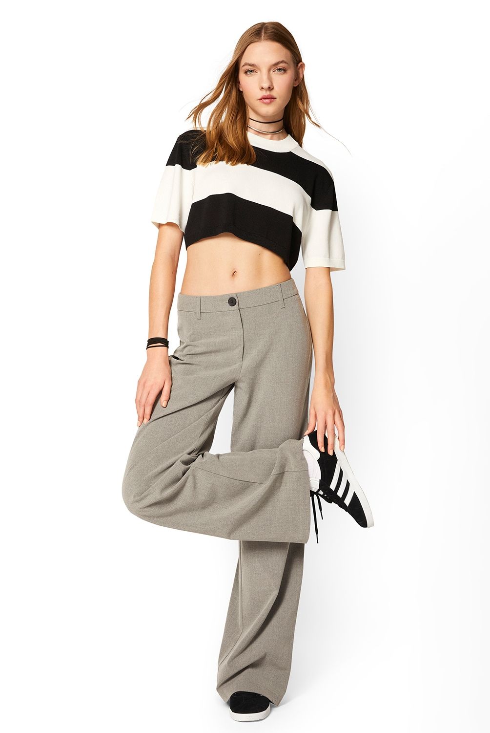 SYBILLA - Pantalón Palazzo Tiro Medio Mujer Sybilla