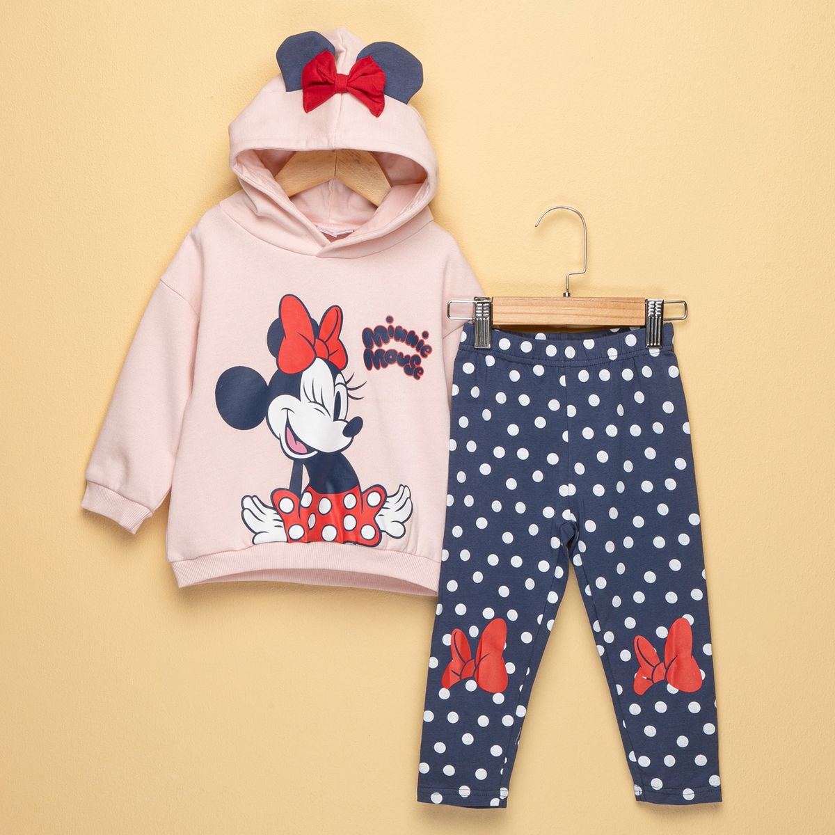 MINNIE - Conjunto Bebé Niña 2 Piezas Algodón Con Gorro Minnie