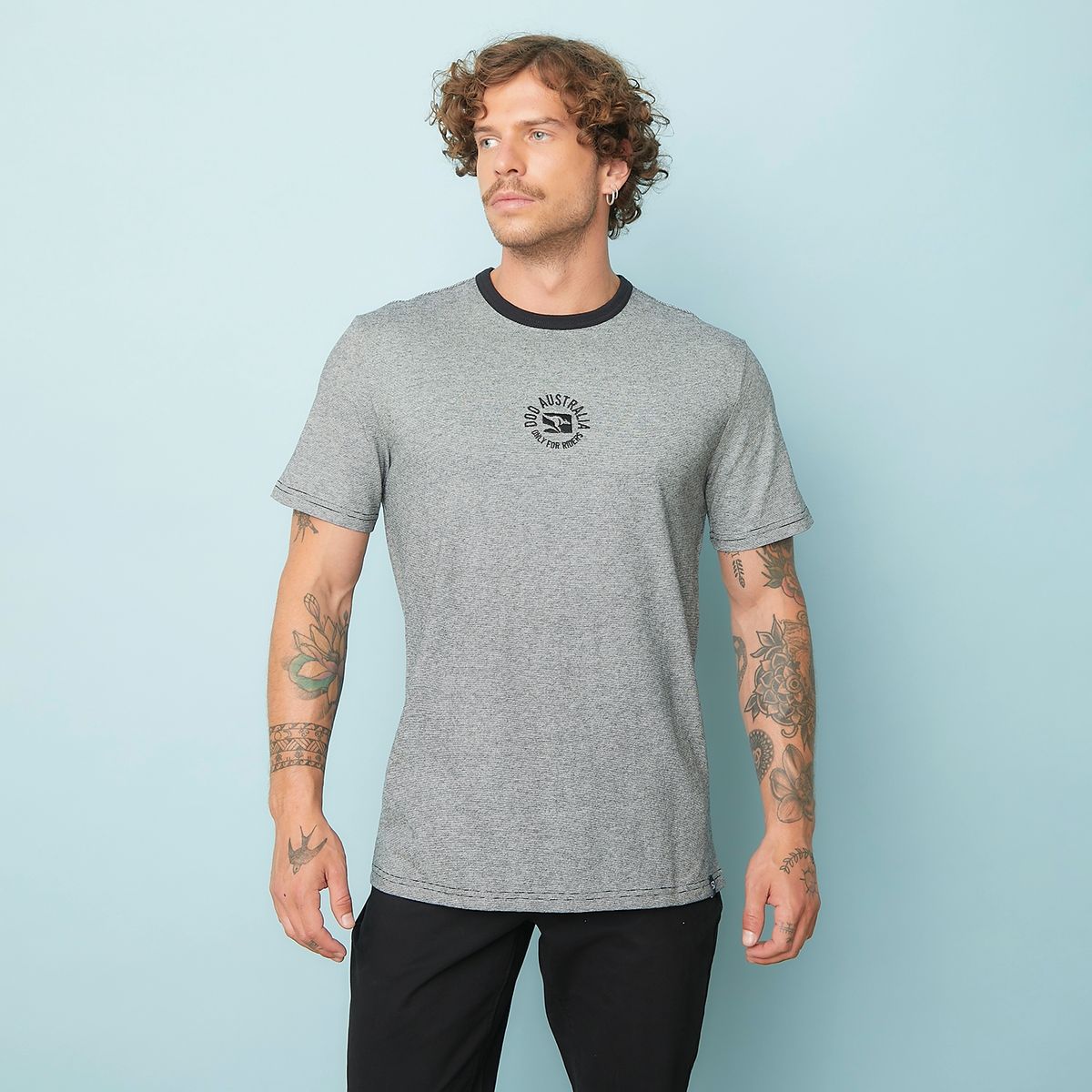 DOO AUSTRALIA - Polera Manga Corta Algodón Hombre Doo Australia