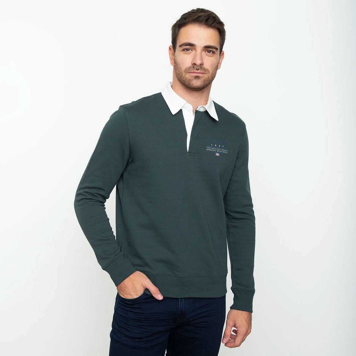 UNIVERSITY CLUB - Polerón Manga Larga Algodón Hombre University Club