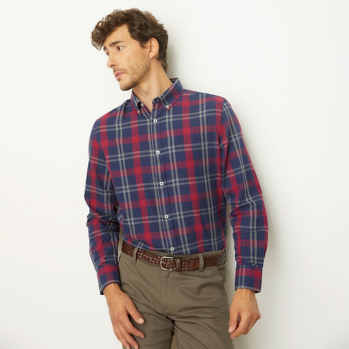 CHRISTIAN LACROIX - Camisa Casual Manga Larga Algodón Regular Hombre Christian Lacroix