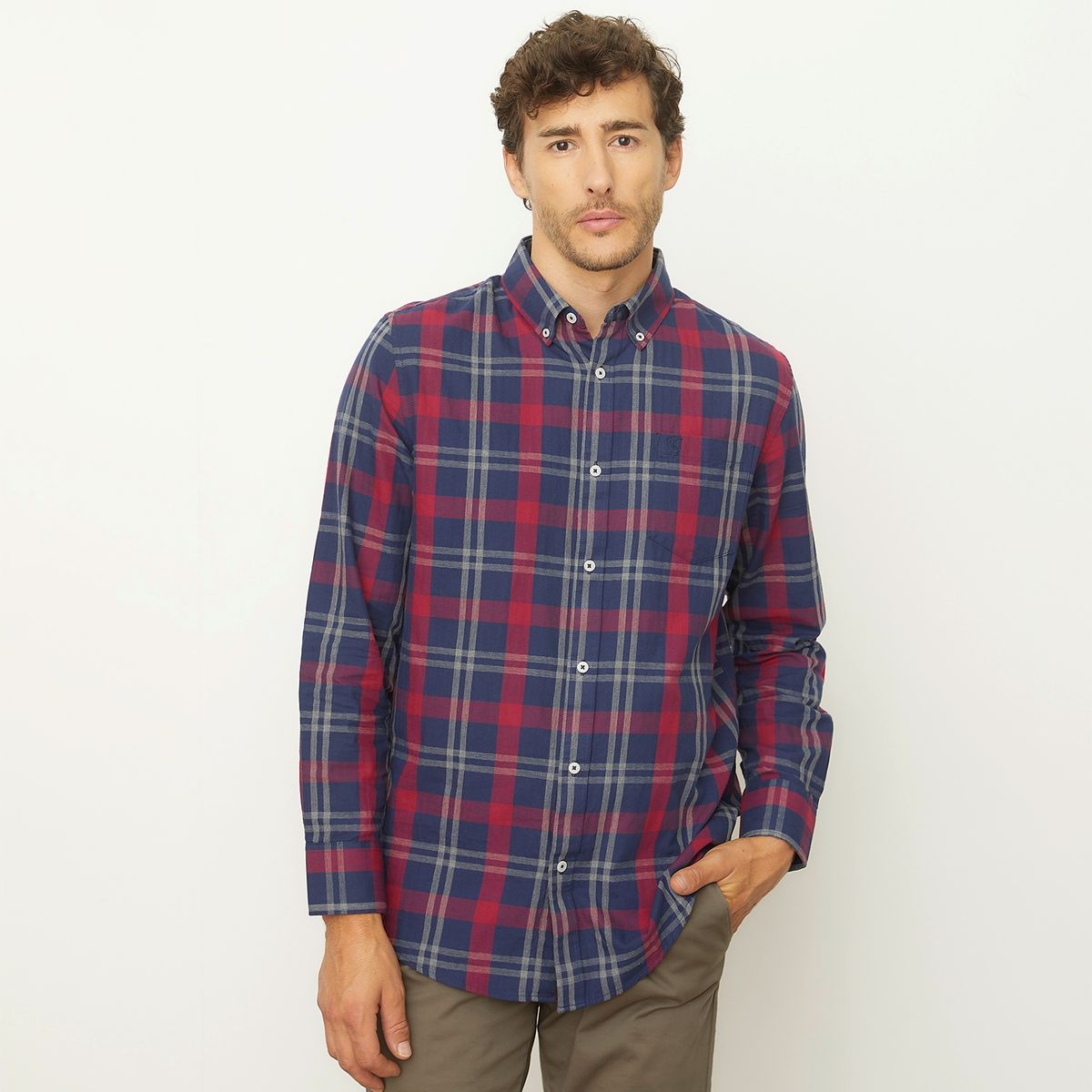 CHRISTIAN LACROIX - Camisa Casual Manga Larga Algodón Regular Hombre Christian Lacroix