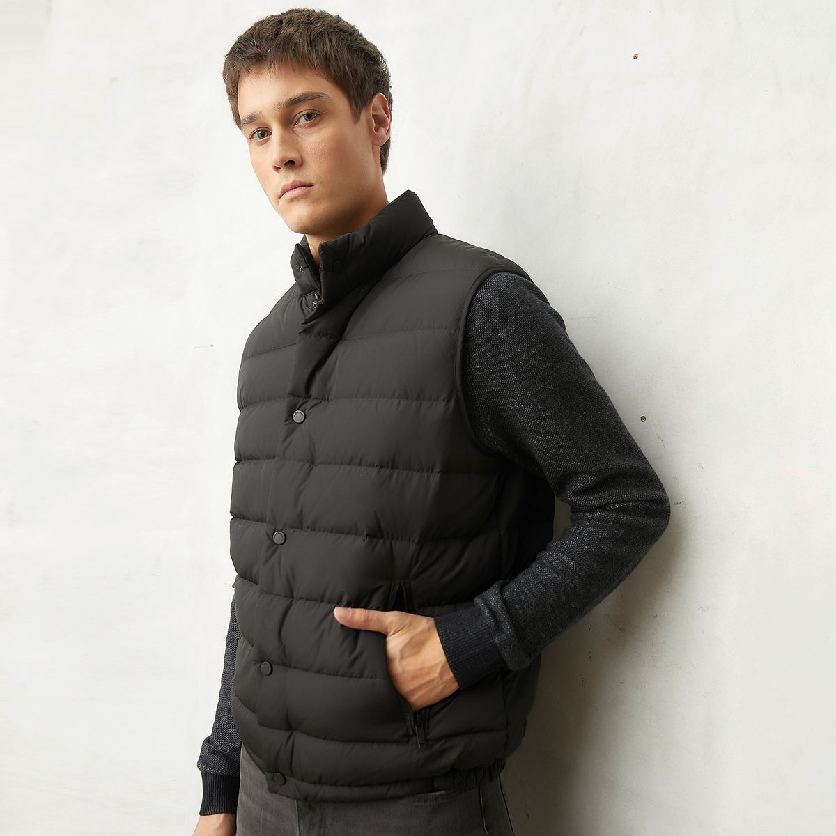 WOLF&HANK - Parka Sin Mangas Acolchada Recto Hombre Wolf&Hank