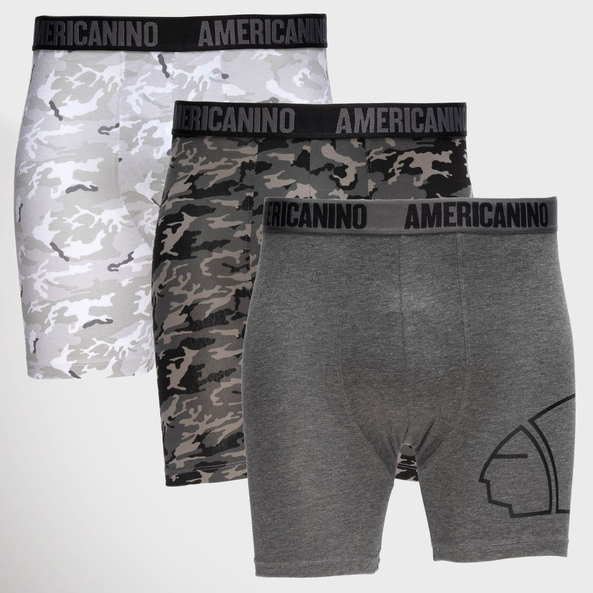 AMERICANINO - Pack De 3 Boxers Algodón Orgánico Hombre Americanino