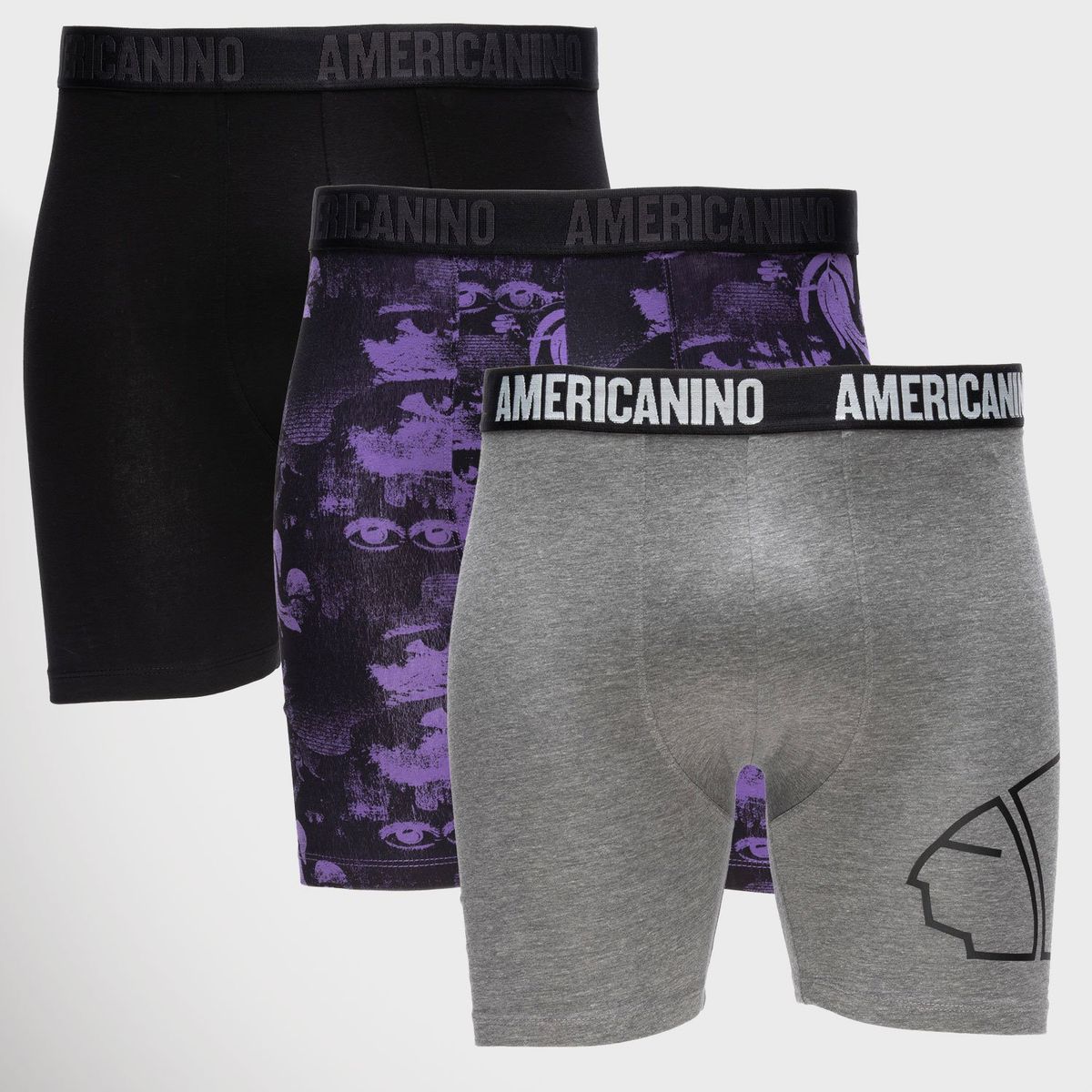 AMERICANINO - Pack De 3 Boxers Algodón Orgánico Hombre Americanino
