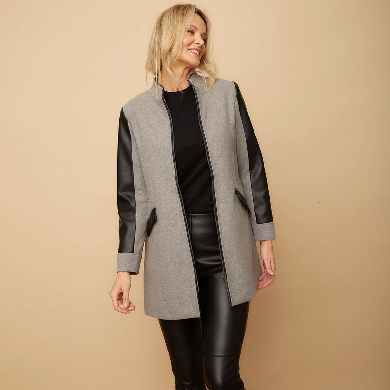S COCCI - Chaquetón Eco Cuero Mujer S Cocci
