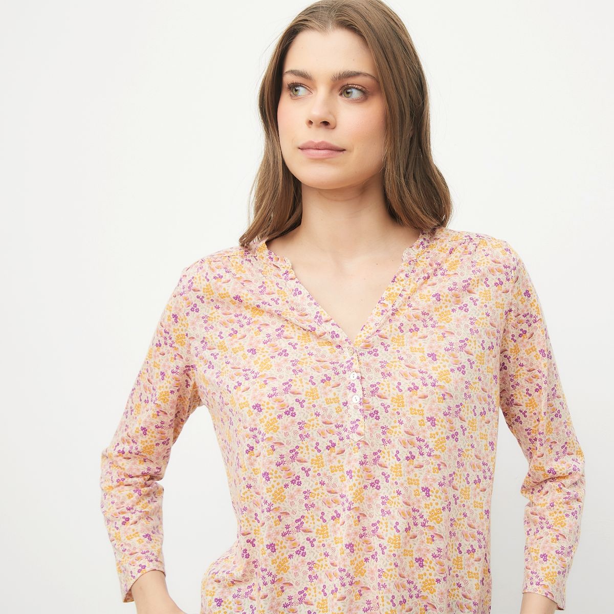 UNIVERSITY CLUB - Polera University Club Estampada Manga 3/4 Mujer