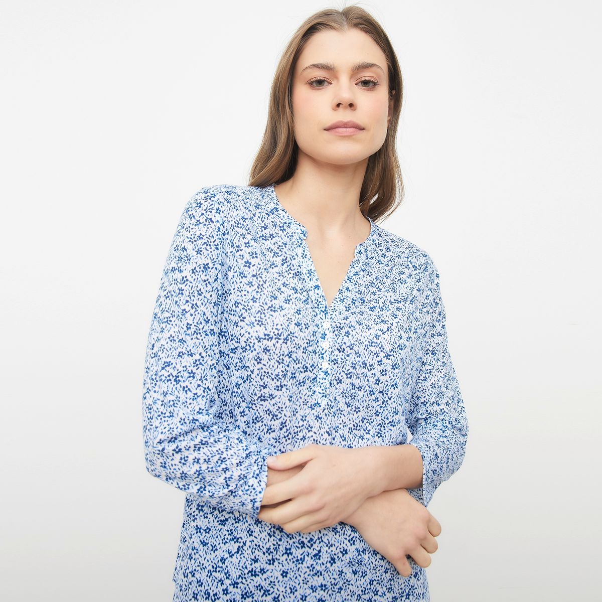 UNIVERSITY CLUB - Polera University Club Estampada Manga 3/4 Mujer