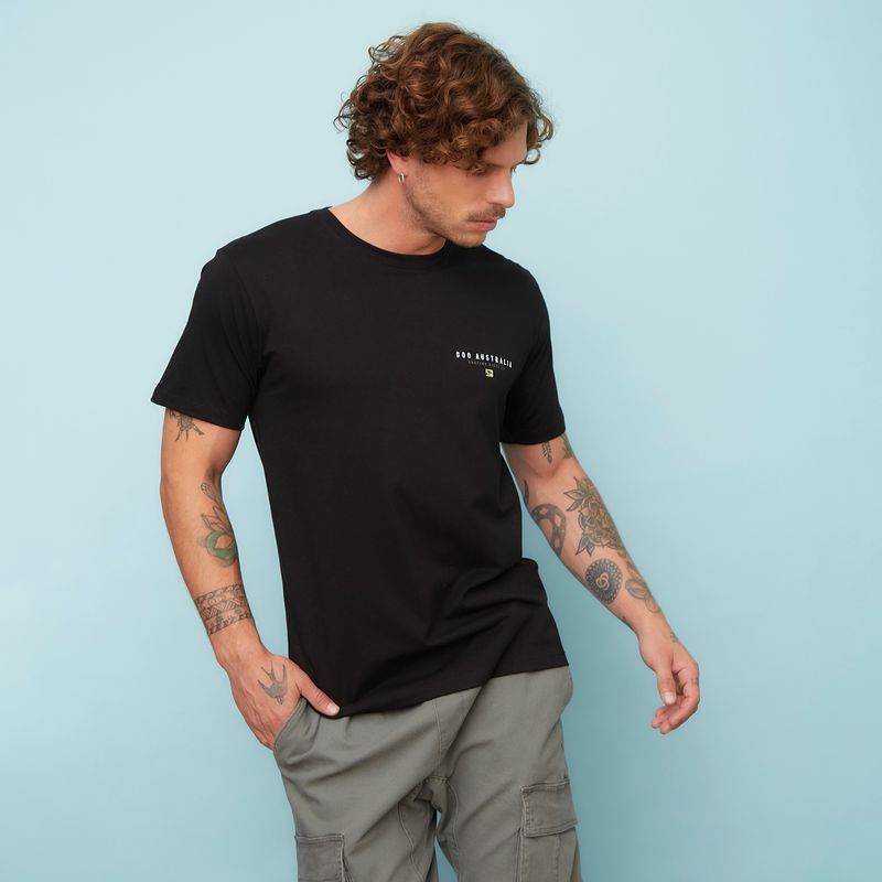 DOO AUSTRALIA - Polera Manga Corta Algodón Hombre Doo Australia