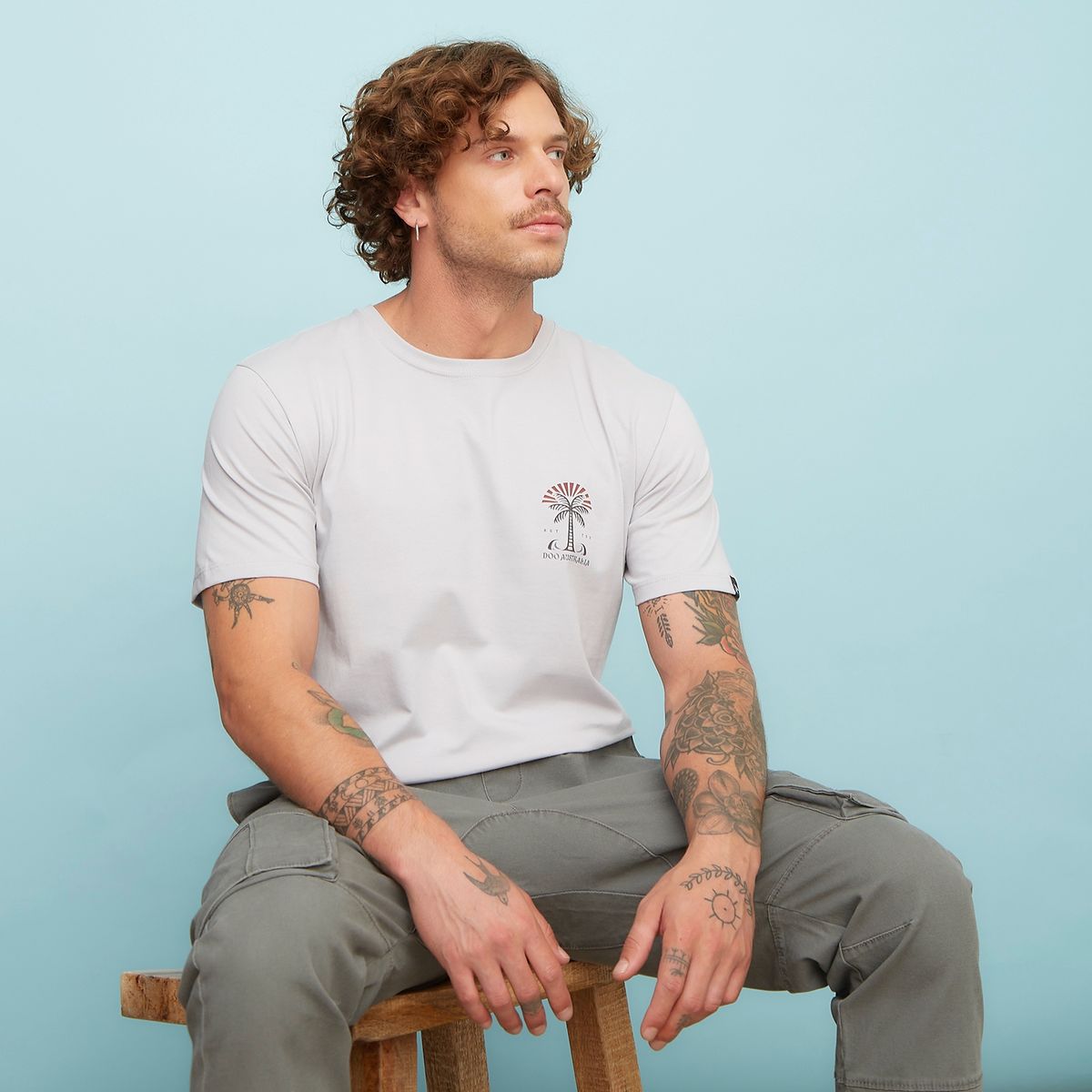 DOO AUSTRALIA - Polera Manga Corta Algodón Hombre Doo Australia