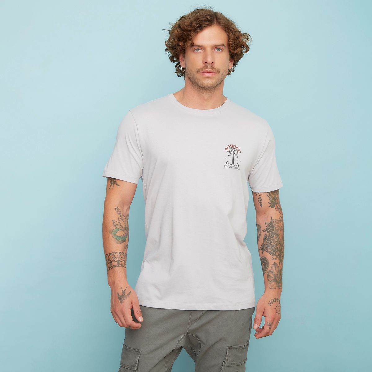 DOO AUSTRALIA - Polera Manga Corta Algodón Hombre Doo Australia
