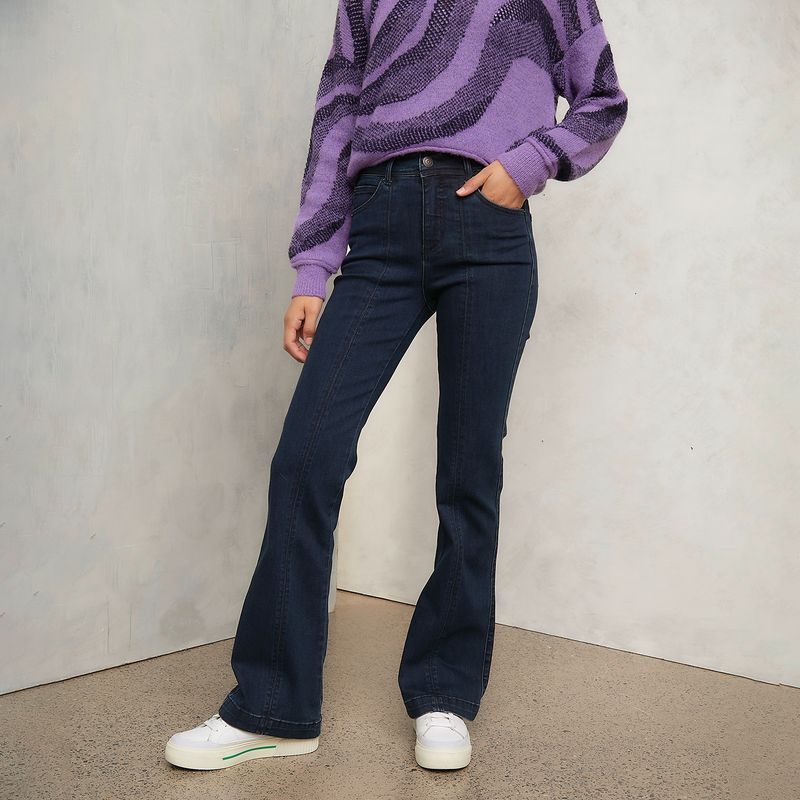 AMERICANINO - Jeans Flare Tiro Medio Mujer Americanino