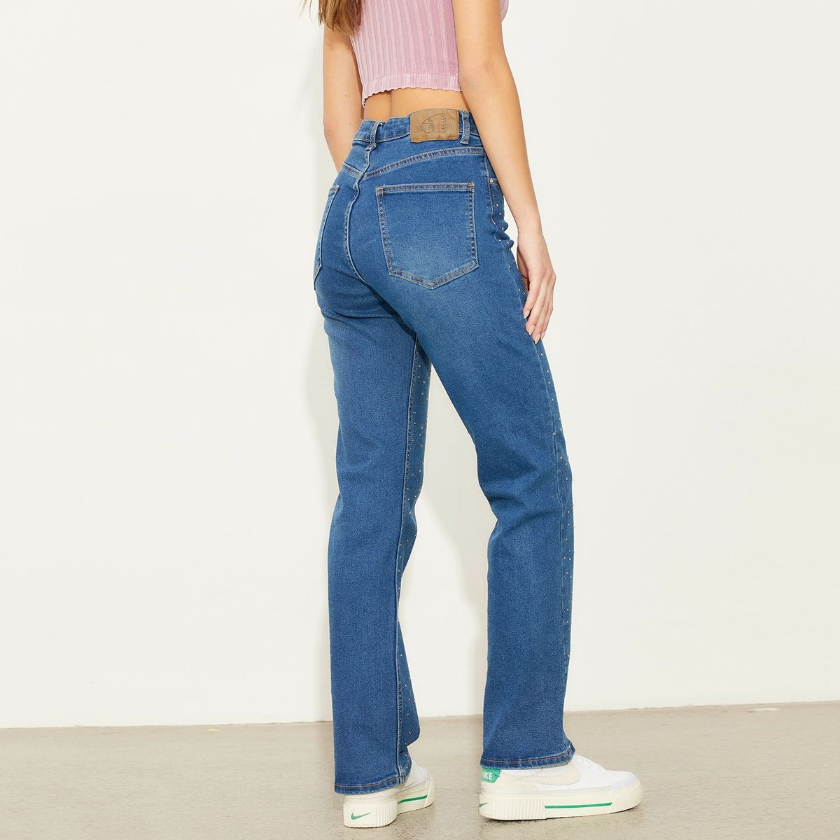 AMERICANINO - Jeans Recto Tiro Medio Mujer Americanino