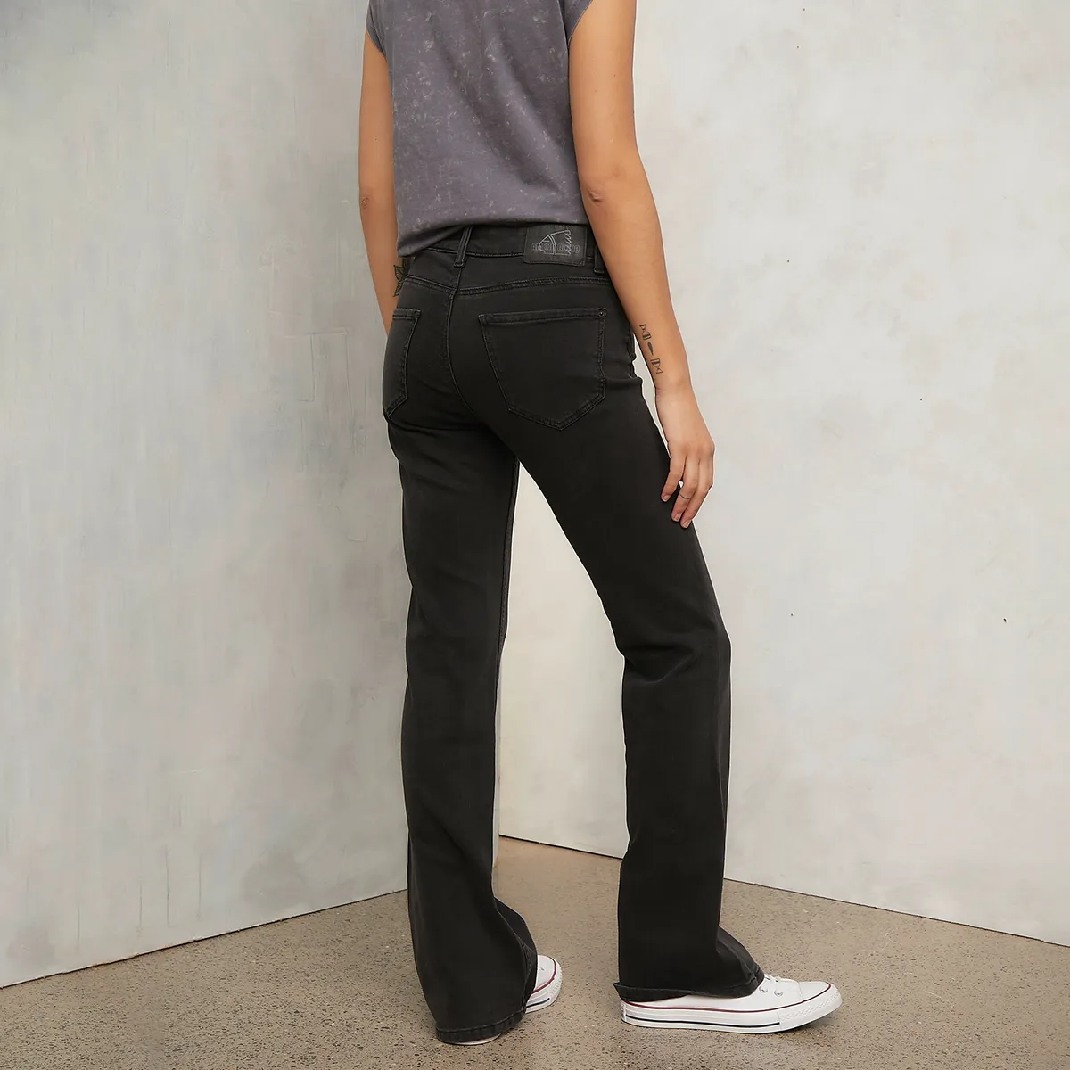 AMERICANINO - Jeans Flare Tiro Medio Americanino Mujer