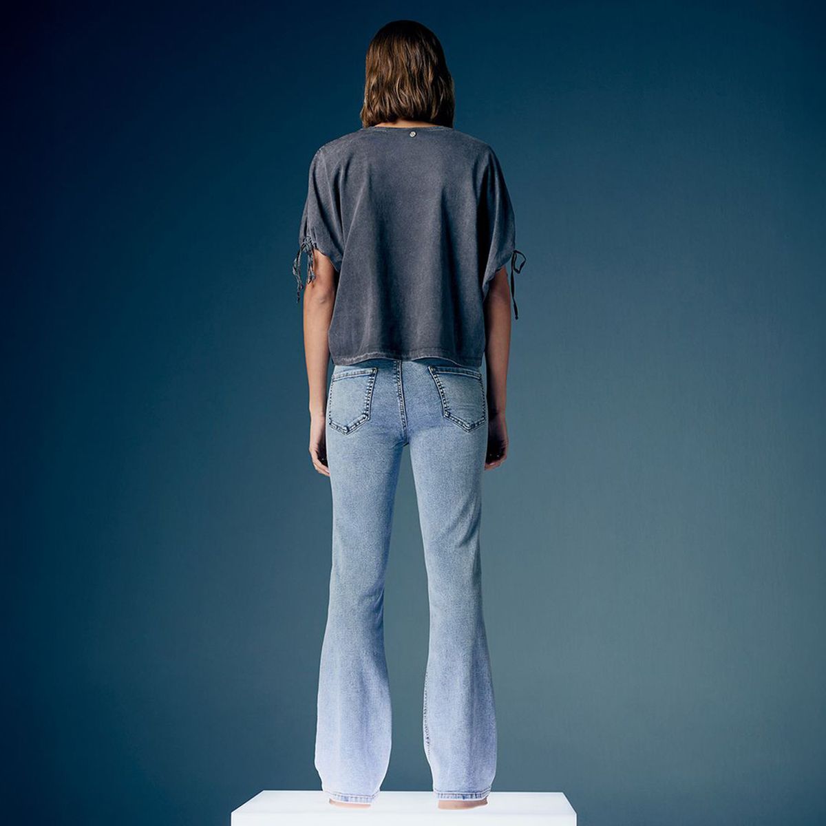 AMERICANINO - Jeans Flare Tiro Medio Mujer Americanino