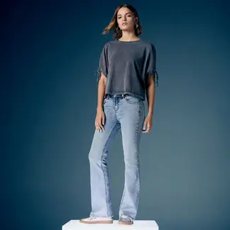 AMERICANINO - Jeans Flare Tiro Medio Mujer