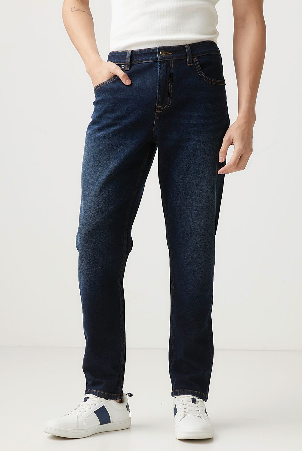 BASEMENT - Jeans Slim Fit Basement Hombre Algodón Semi Elasticado