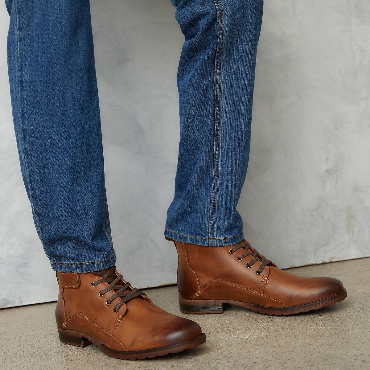 AMERICANINO - Botines Hombre Americanino Cuero Café