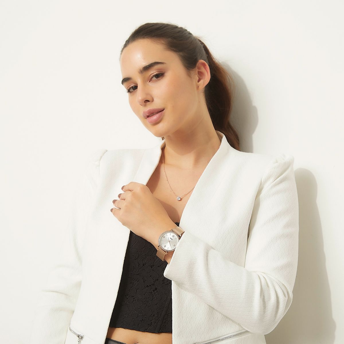 MOSSIMO - Pack Reloj Análogo + Collar Mujer Mossimo