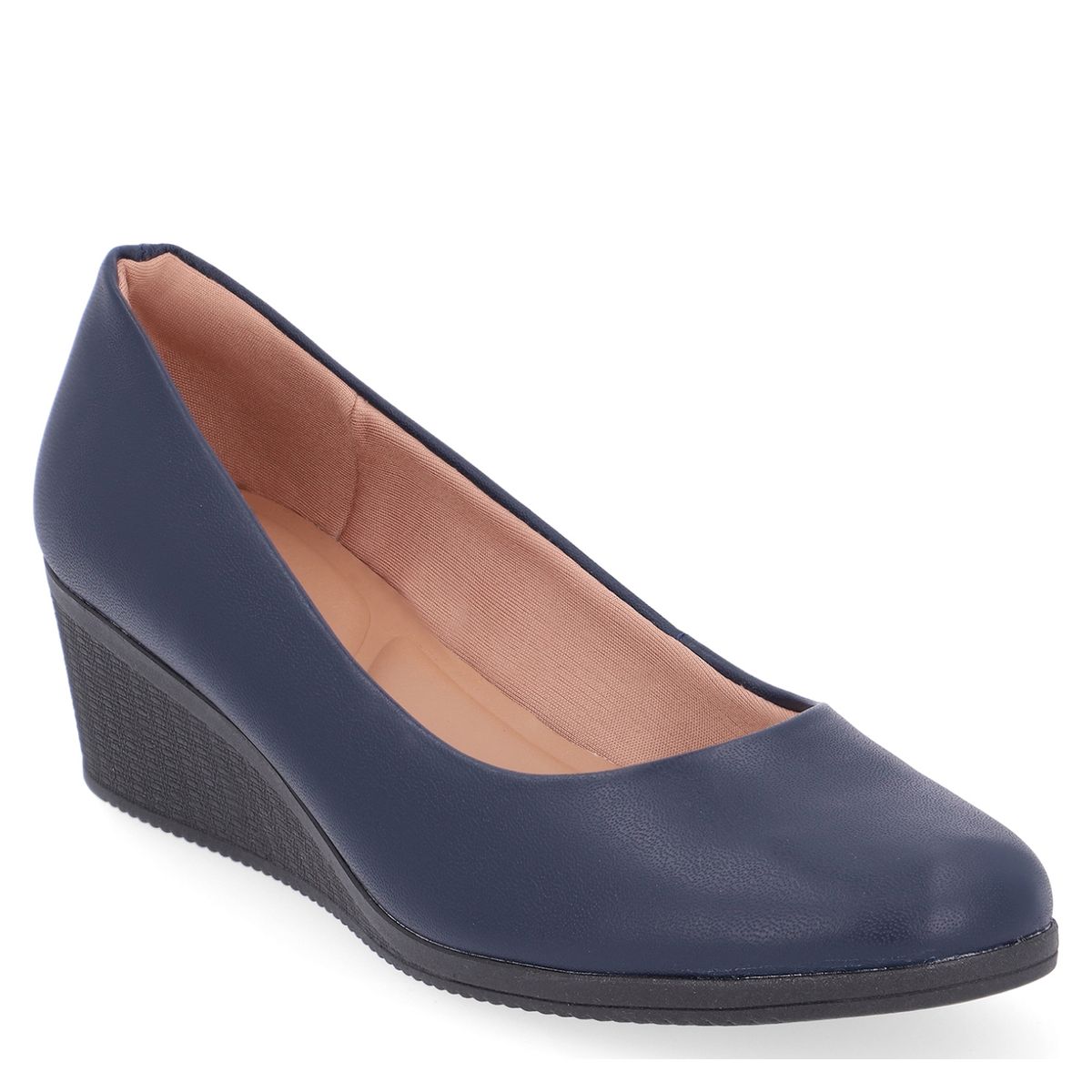 USAFLEX - Ballerina Mujer Cuero Azul Usaflex