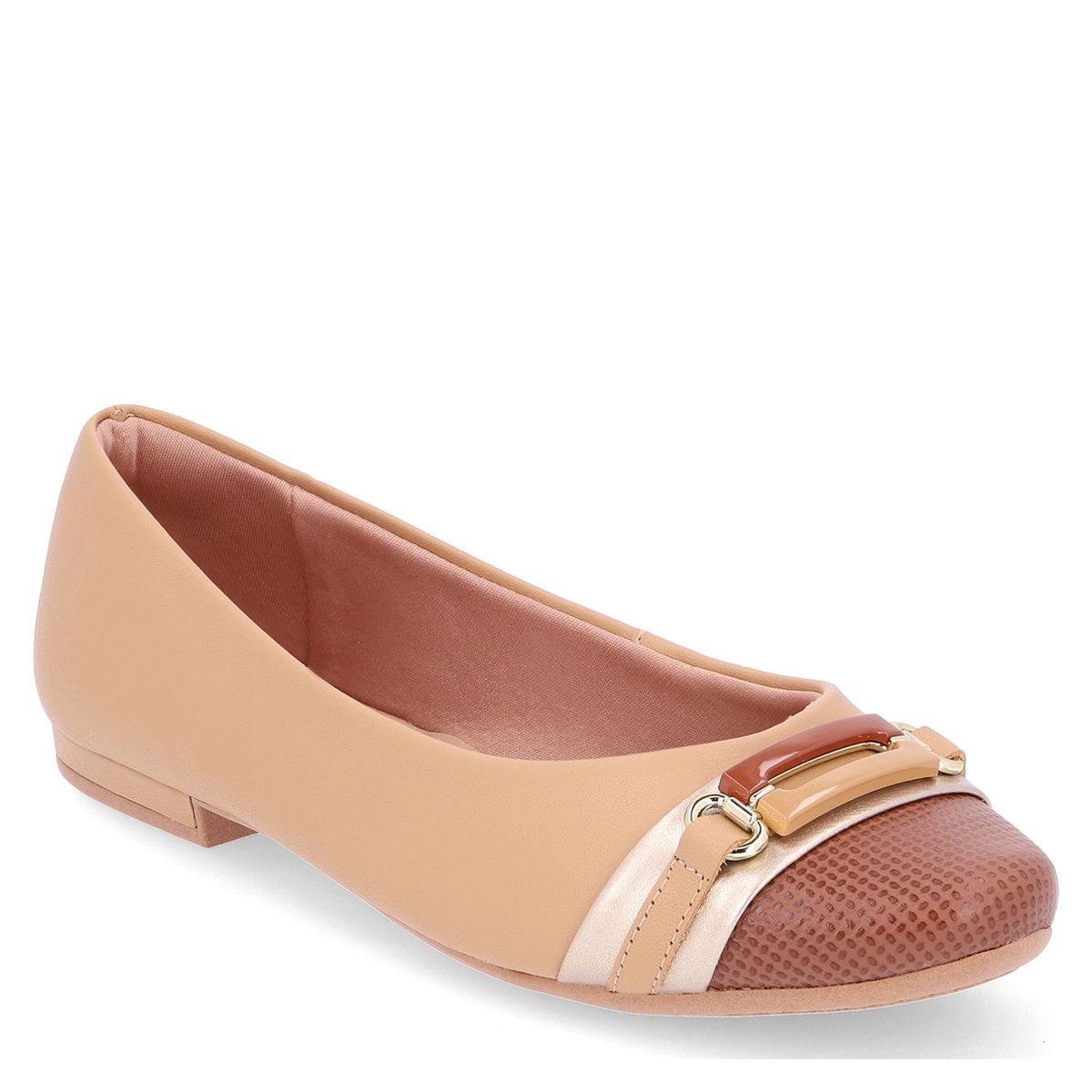 USAFLEX - Ballerina Mujer Cuero Beige Usaflex