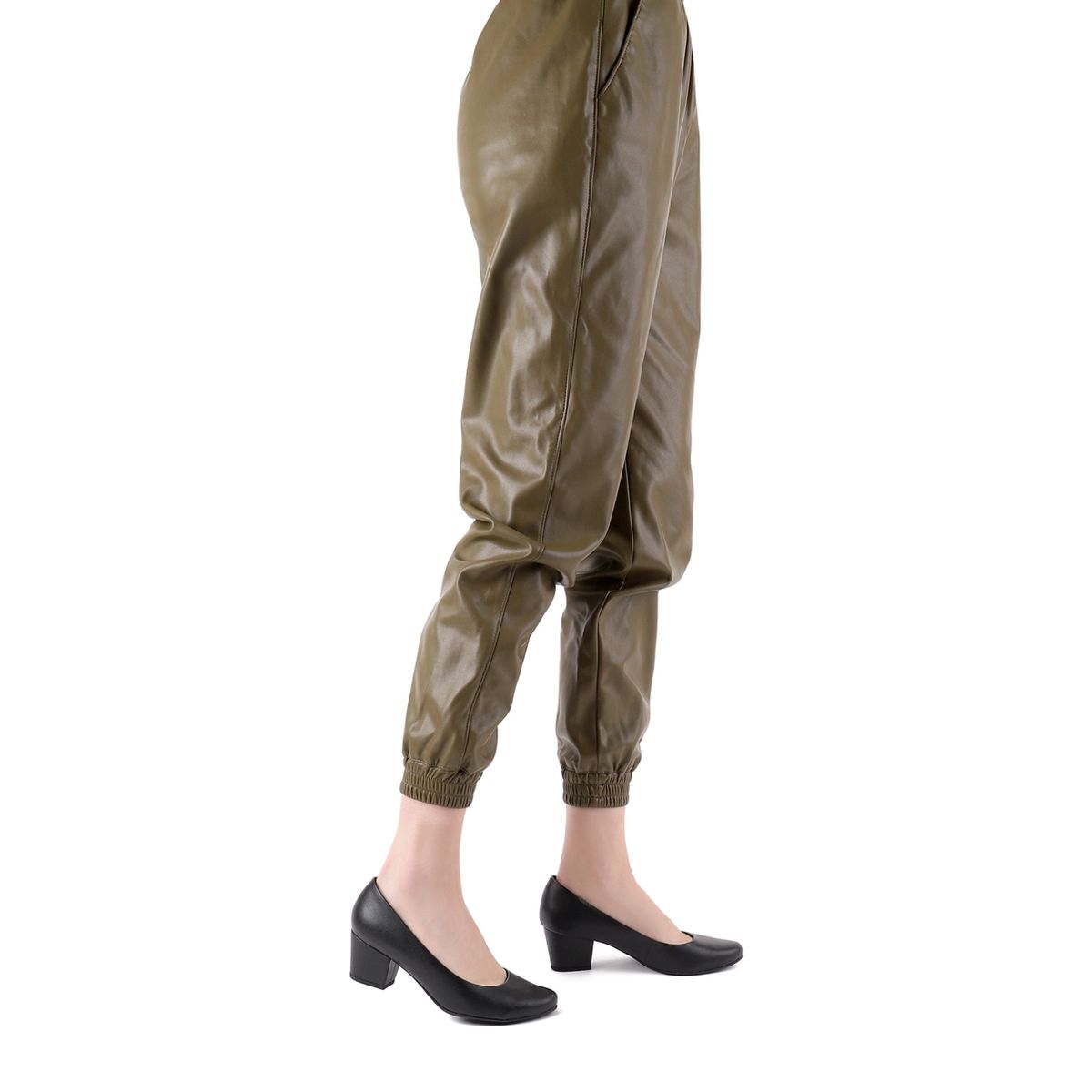 USAFLEX - Zapato Formal Mujer Cuero Negro Usaflex