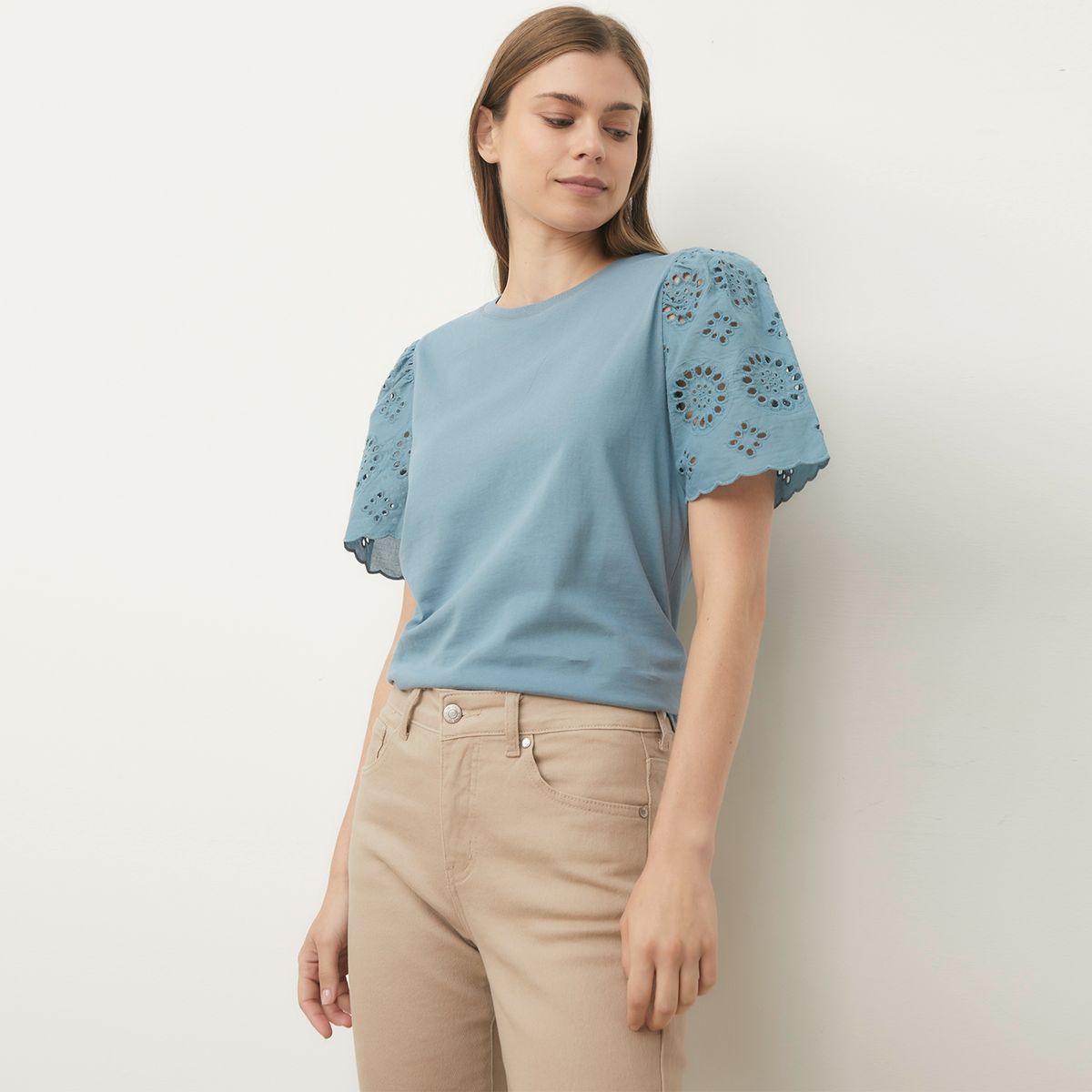 UNIVERSITY CLUB - Polera Manga Corta Algodón Mujer University Club