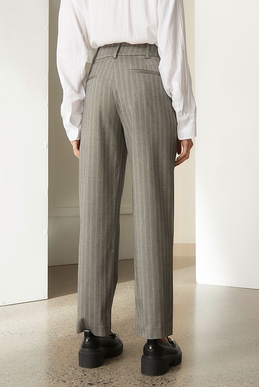 BASEMENT - Pantalón Recto Mujer Basement