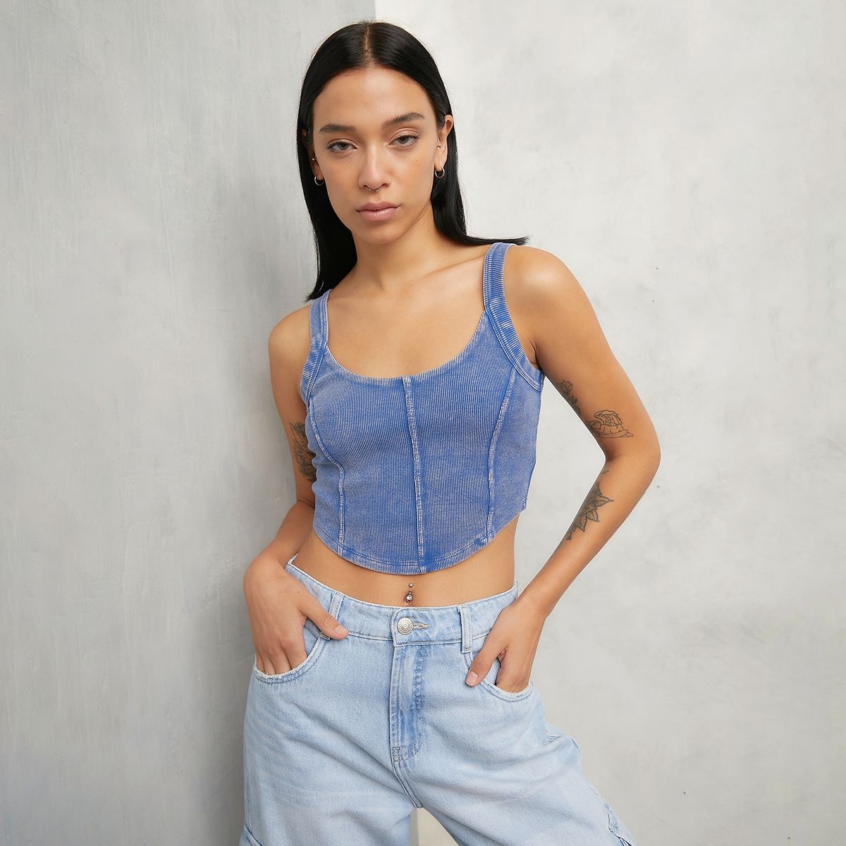 AMERICANINO - Polera Sin Mangas Algodón Mujer Americanino