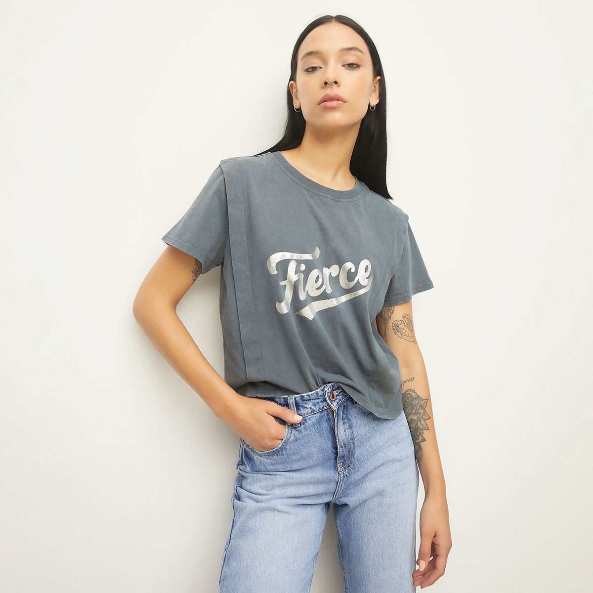 AMERICANINO - Polera Manga Corta Mujer Americanino