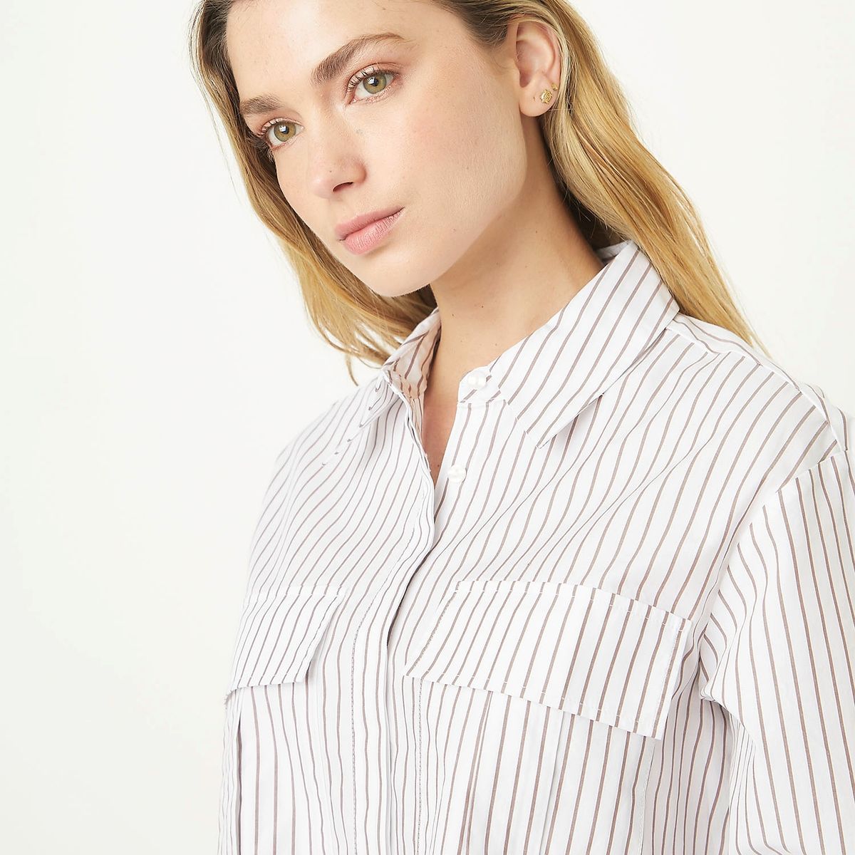 SYBILLA - Blusa Manga Larga Algodón Mujer Sybilla