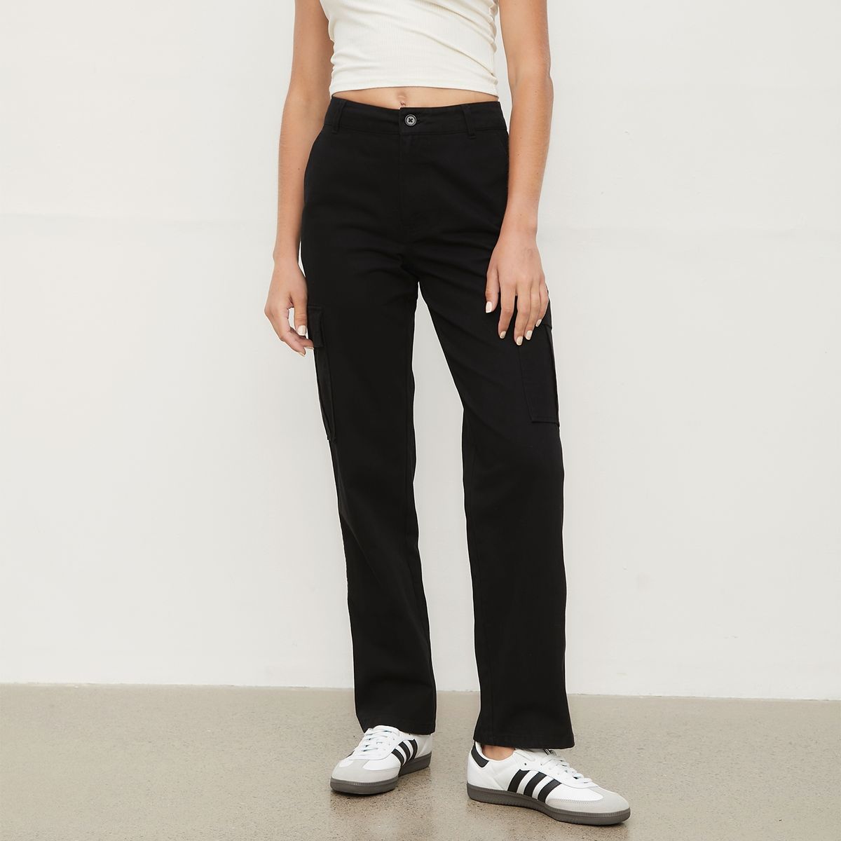 SYBILLA - Pantalón Cargo Tiro Alto Mujer Sybilla