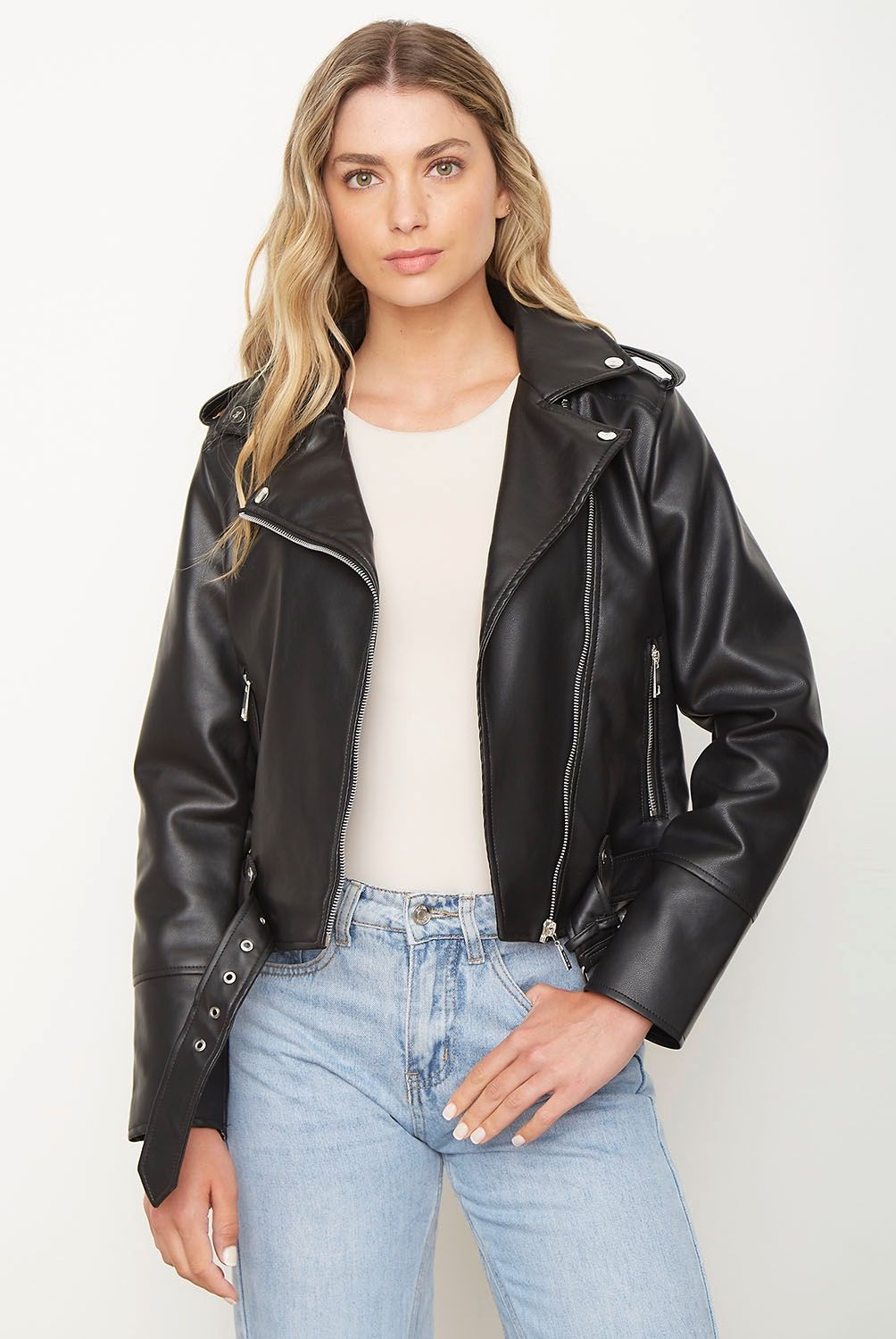 SYBILLA - Chaqueta Eco Cuero Mujer Sybilla