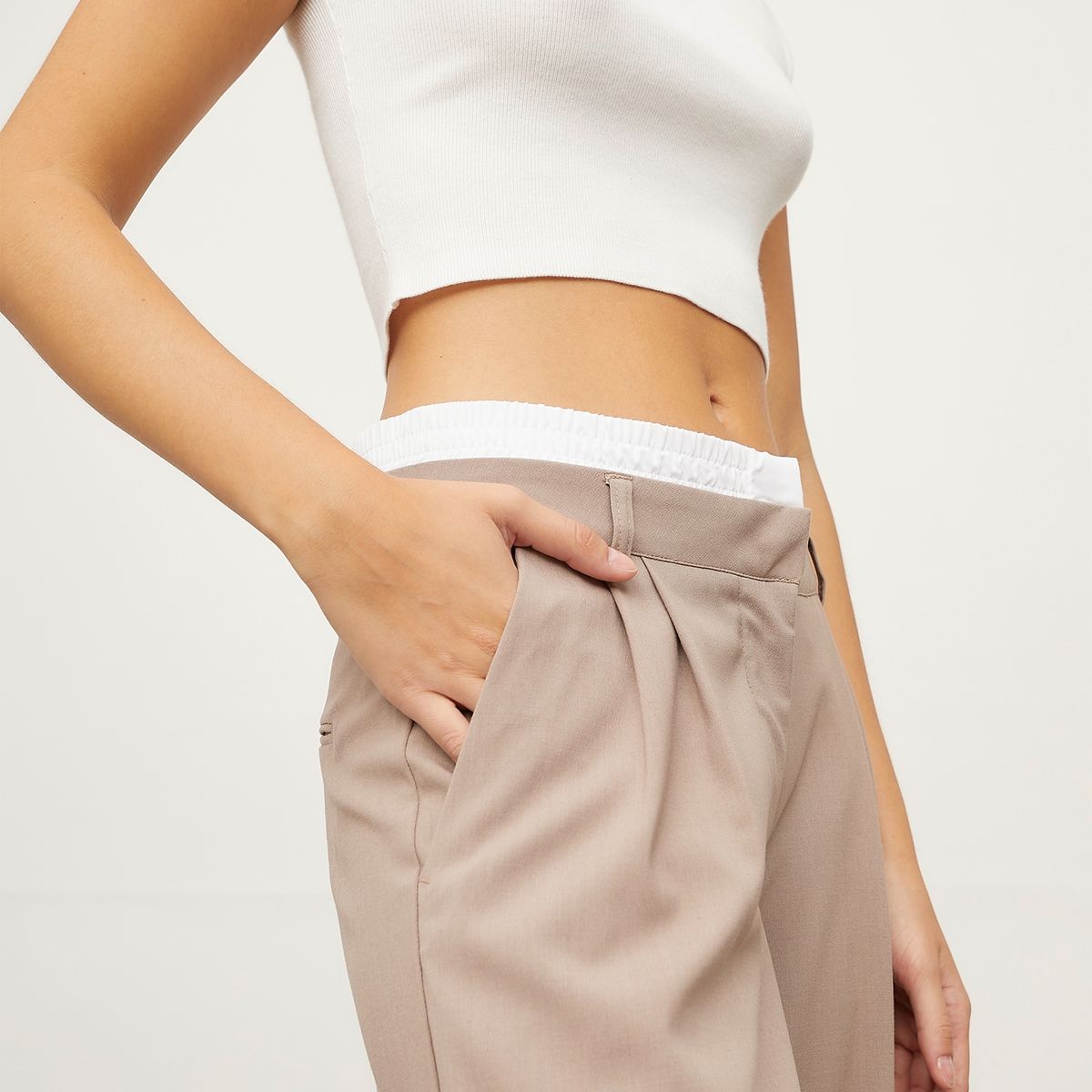 SYBILLA - Pantalón Wide Leg Tito Alto Mujer Sybilla