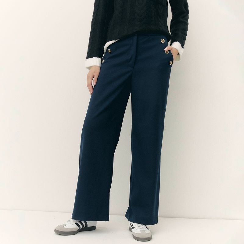BASEMENT - Pantalón Sastre Mujer Basement