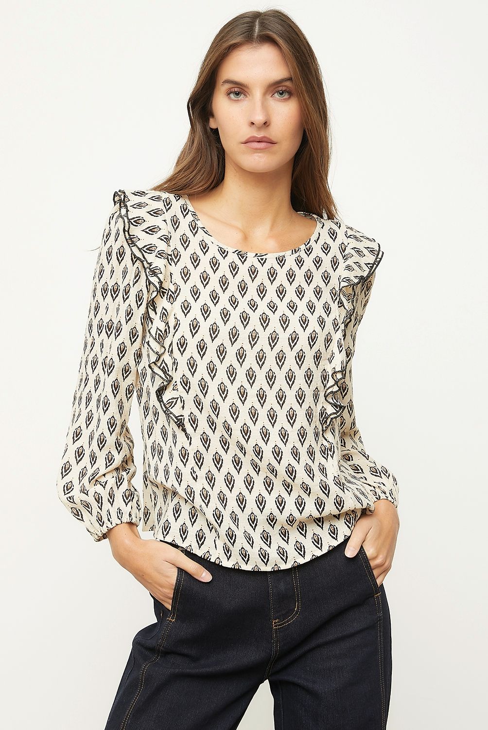 BASEMENT - Blusa Manga Larga Mujer Basement