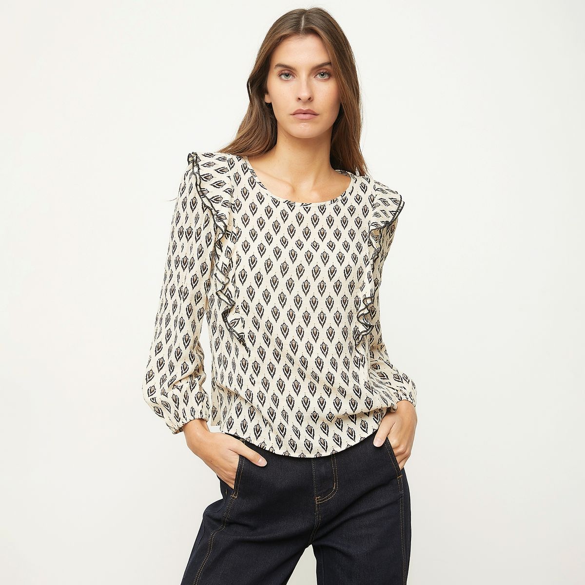 BASEMENT - Blusa Manga Larga Mujer Basement