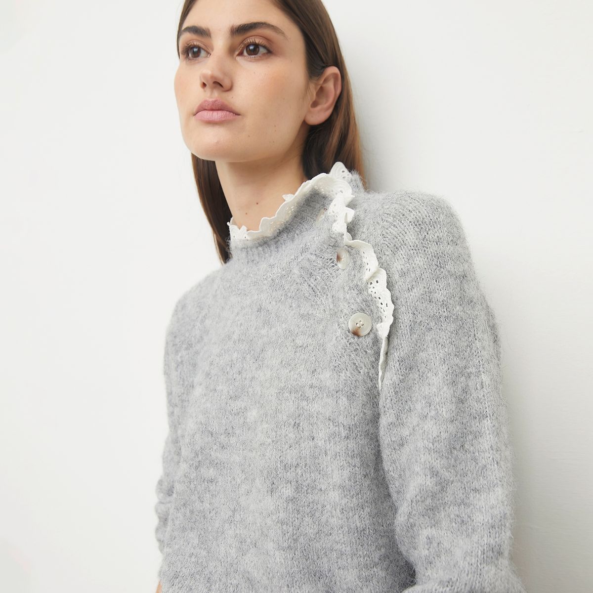 BASEMENT - Sweater Manga Larga  Mujer Basement