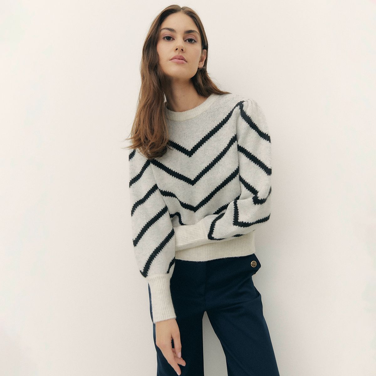 BASEMENT - Sweater Manga Larga Mujer Basement