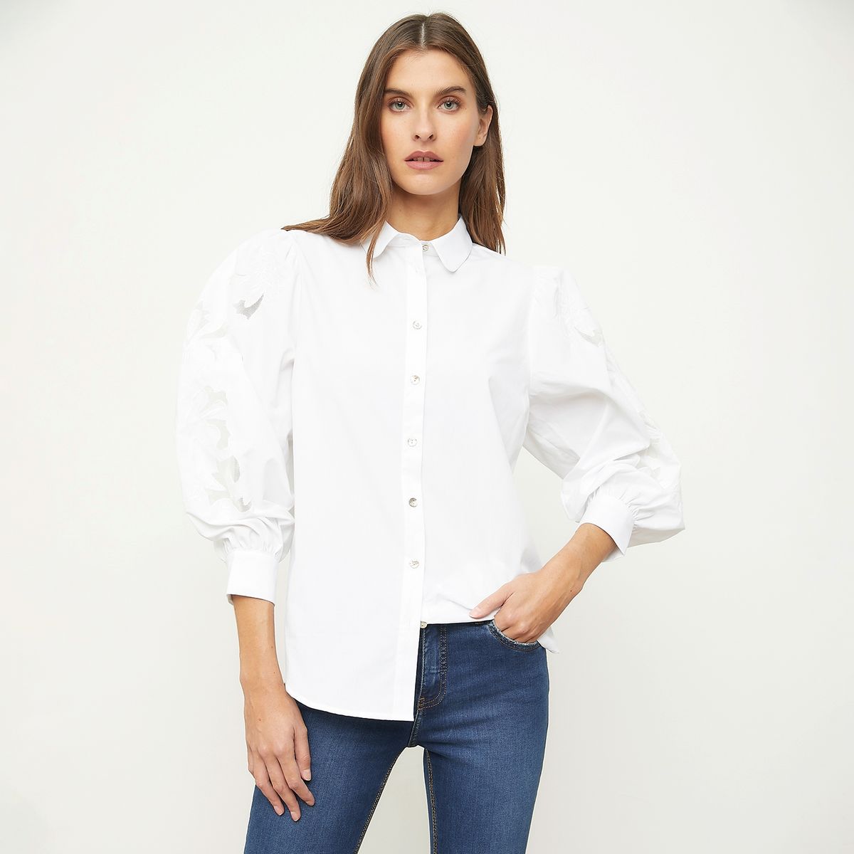 BASEMENT - Blusa Manga Larga Mujer Basement