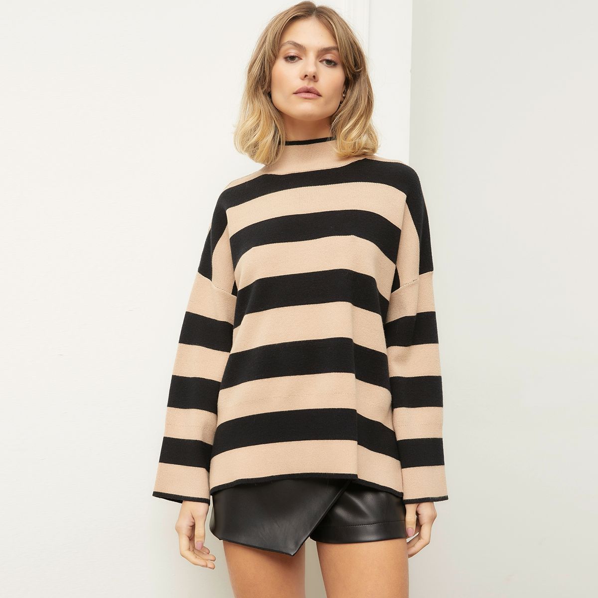 BASEMENT - Sweater Manga Larga Mujer Basement