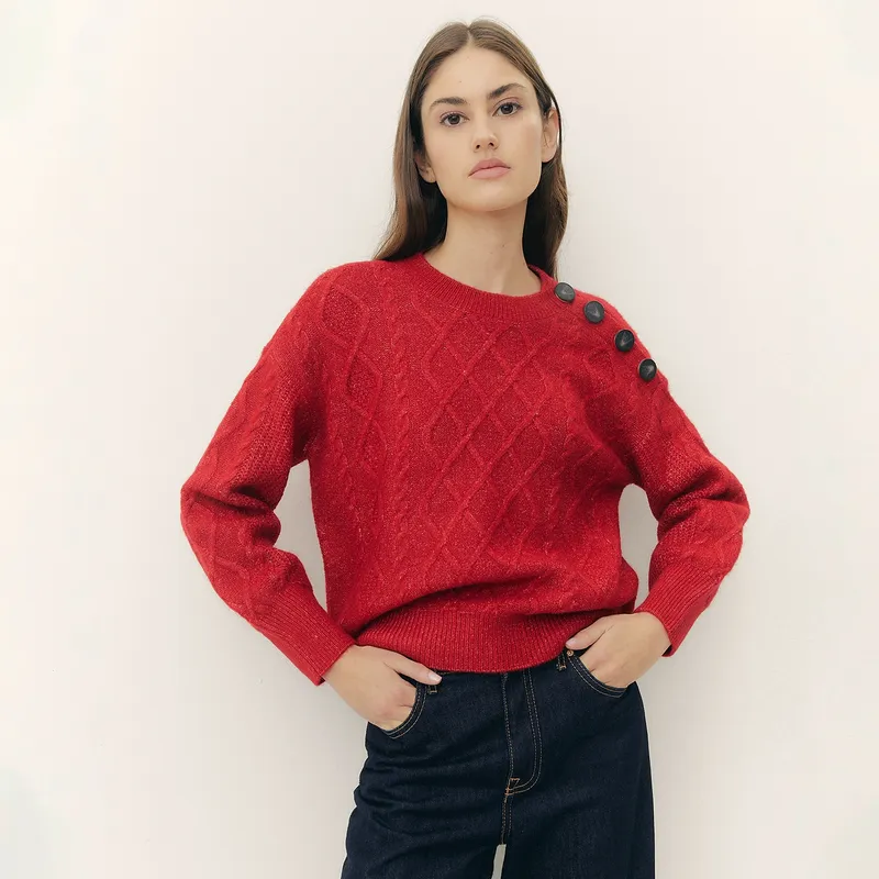 BASEMENT - Sweater Manga Larga Mujer Basement