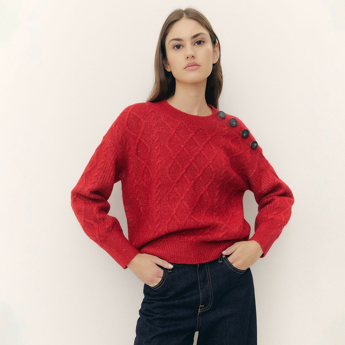 BASEMENT - Sweater Manga Larga Mujer Basement