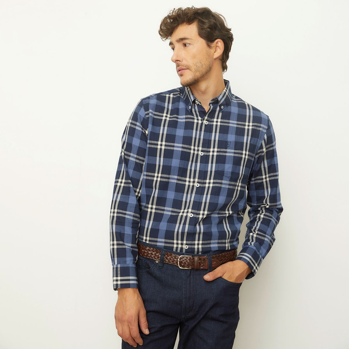 CHRISTIAN LACROIX - Camisa Casual Manga Larga Algodón Regular Hombre Christian Lacroix