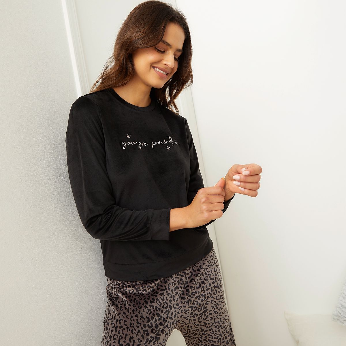 BLU - Polera De Pijama Velvet Blu