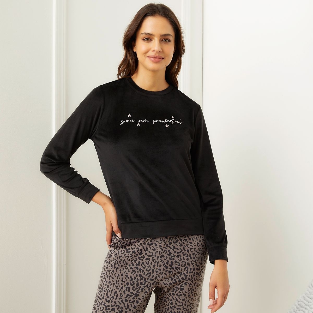 BLU - Polera De Pijama Velvet Blu