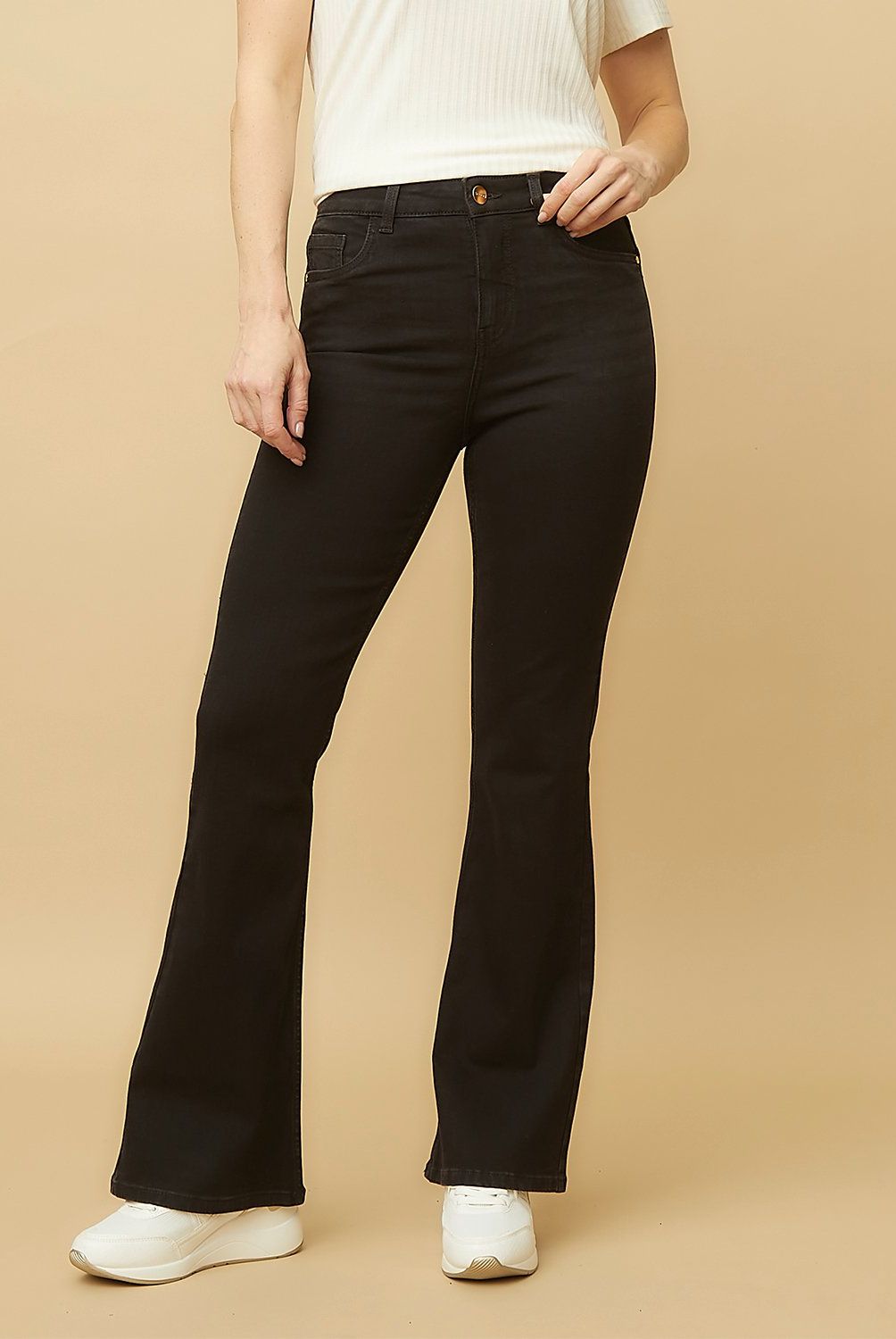 S COCCI - Jeans Flare Tiro Alto S.Cocci Mujer