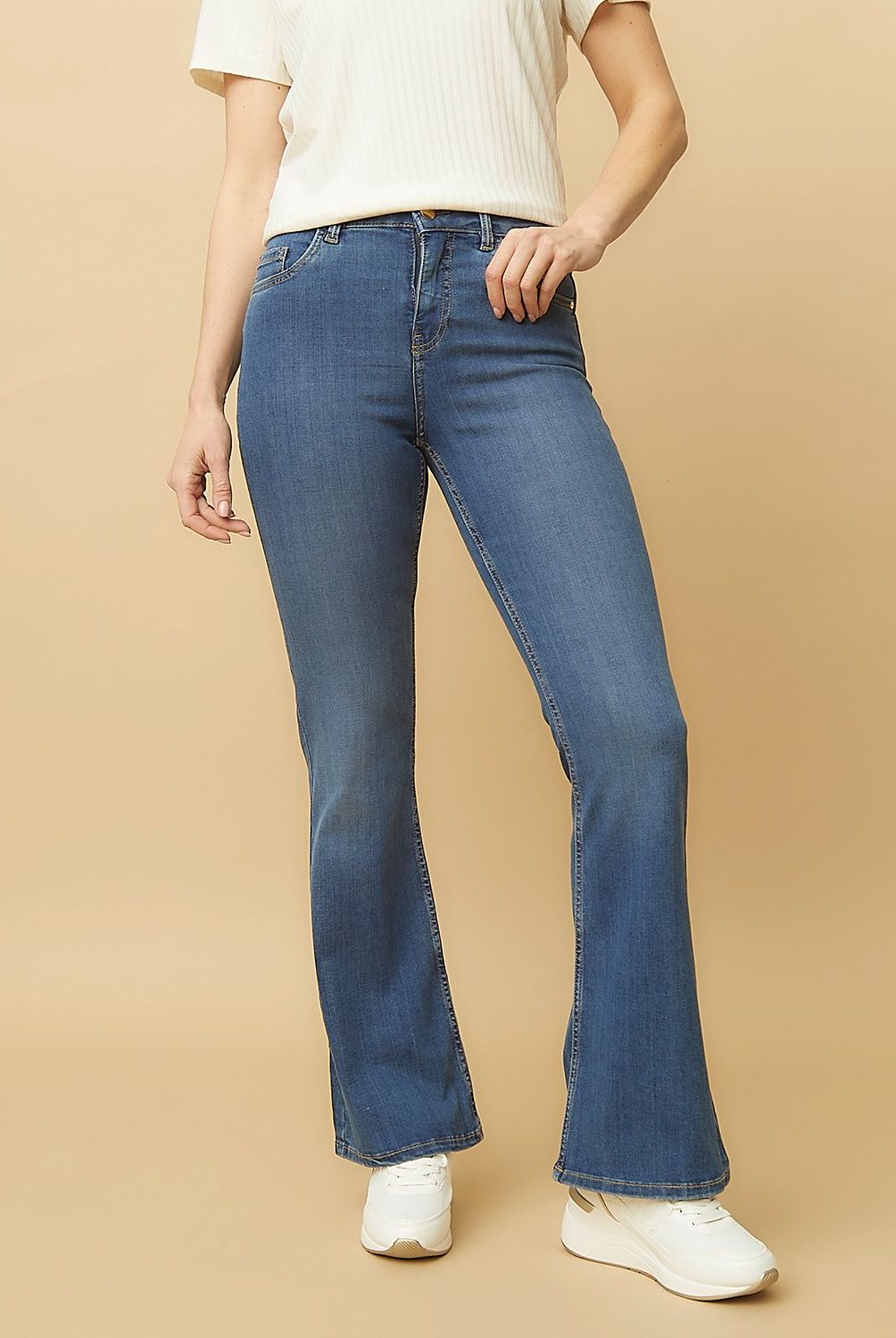 S COCCI - Jeans Flare Tiro Alto S.Cocci Mujer