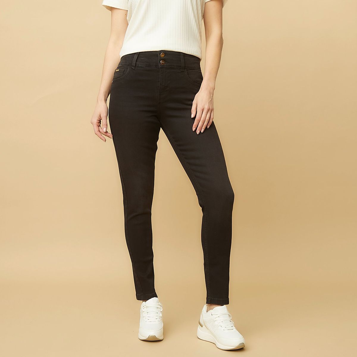 S COCCI - Jeans Skinny Tiro Alto Mujer S Cocci